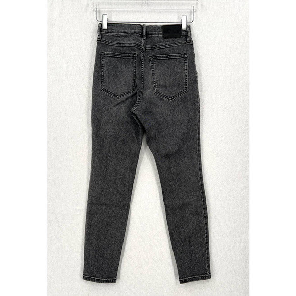 EVERLANE Jeans Womens 27 Ankle Gray High Rise Slim Skinny Stretch Denim - Picture 2 of 13